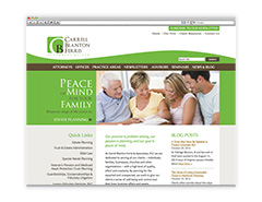 Carrell Blanton Ferris Attorney Lawyer Website Design