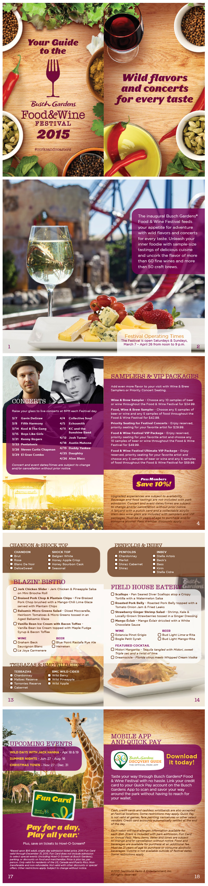 2015 BGT Food & Wine Brochure
