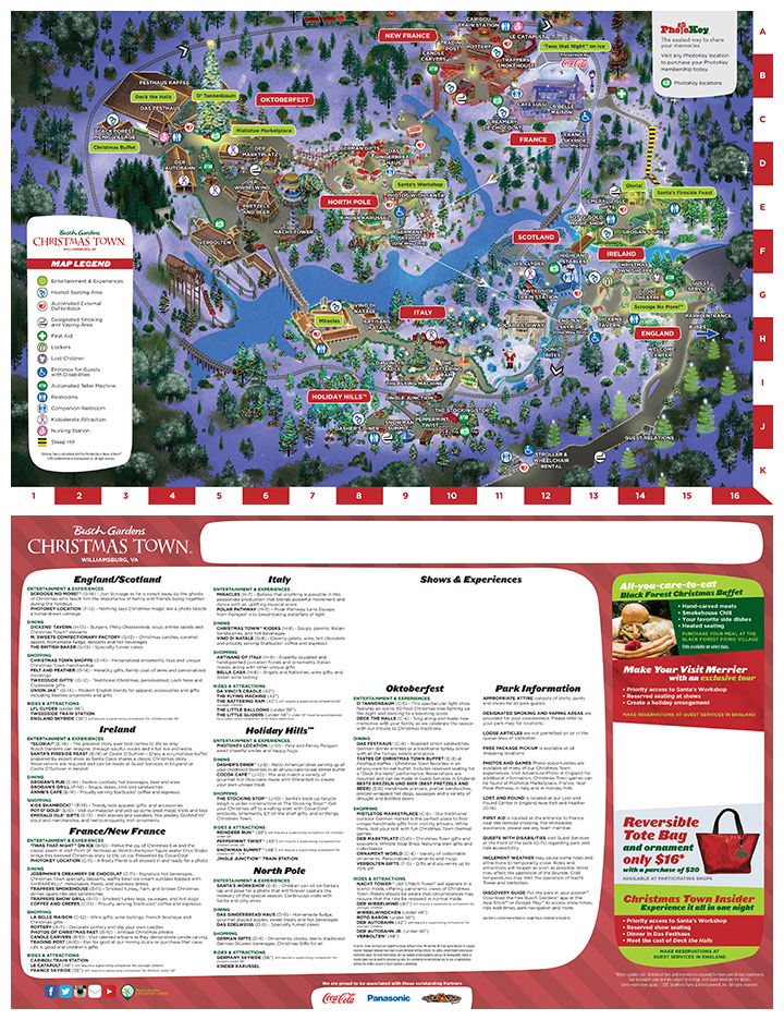 2015 BGW Christmas Town Map