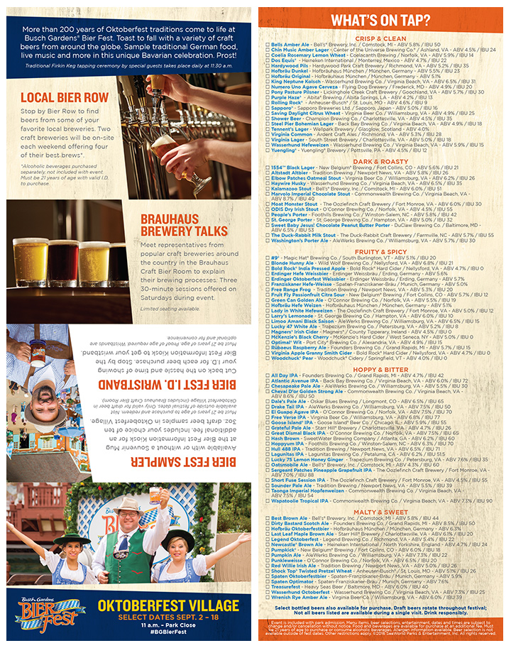 2016 BGW Bier Fest Guide