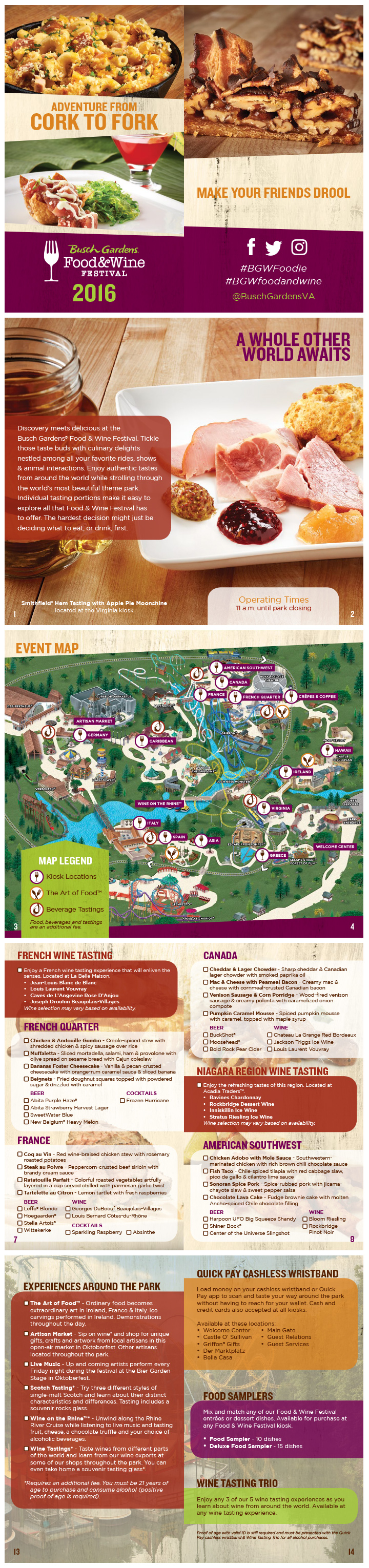 2016 BGW Food & Wine Brochure