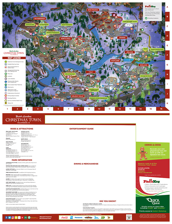 2017 BGW Christmas Town Map