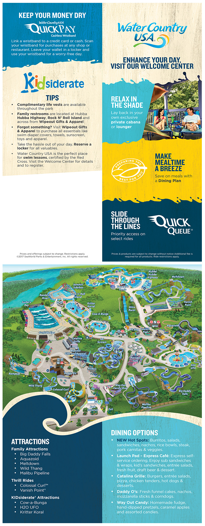 2017 WCUSA In-Park Brochure/Flyer