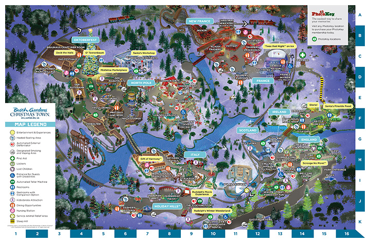 2018 BGW Christmas Town Map