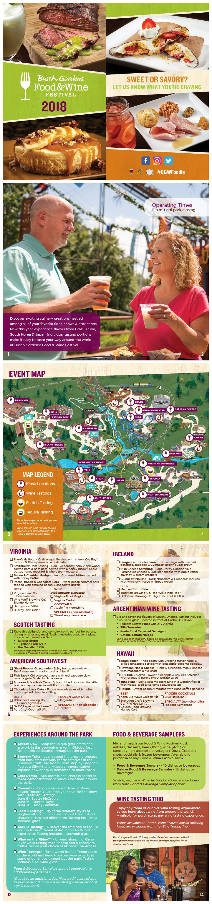 2018 BGW Food & Wine Brochure