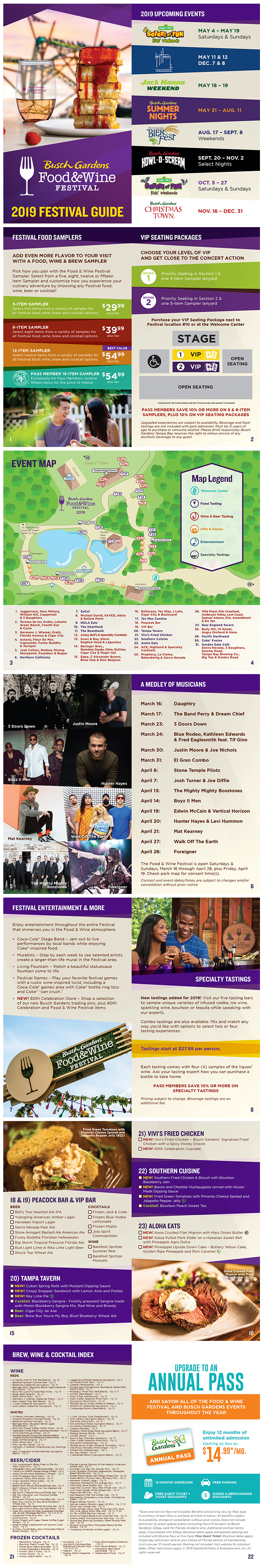 2019 BGT Food & Wine Brochure